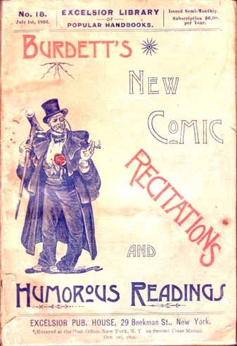 Item #10395 As printed in Burdett's New Comic Recitations and Humorous Readings. Mark TWAIN