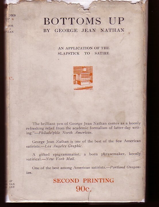 Item #10688 Bottoms Up. George Jean NATHAN