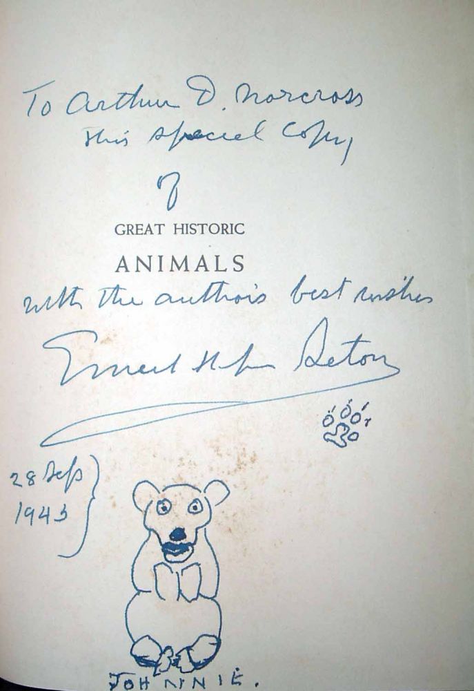 Item #12350 Great Historical Animals Mainly About Wolves. Ernest Thompson SETON.