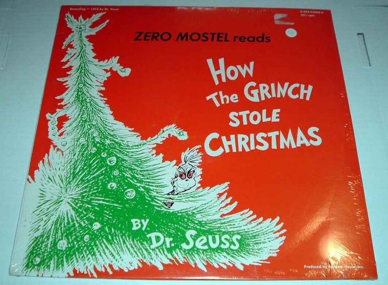 Item #12538 Zero Mostel reads How the Grinch Stole Christmas [Record LP]. SEUSS Dr.