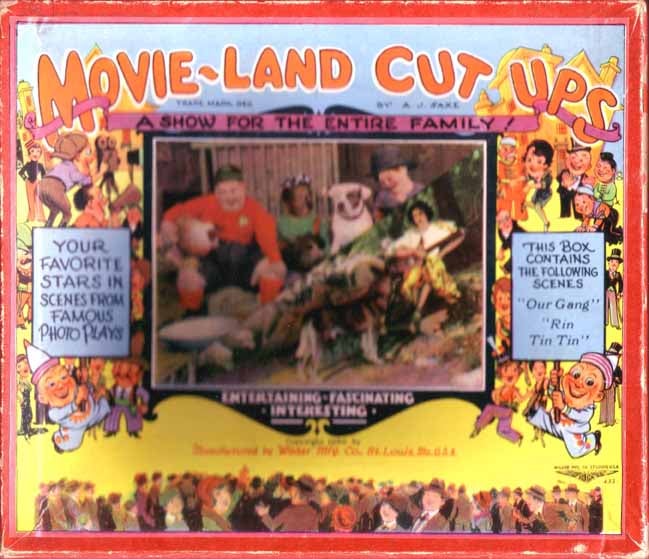Item #12809 Movie-Land Cut Ups. (MOVIE PUZZLE). A. J. SAXE