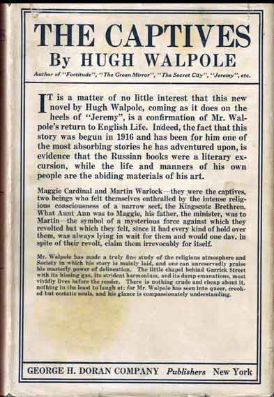 Item #14424 The Captives. Hugh WALPOLE.