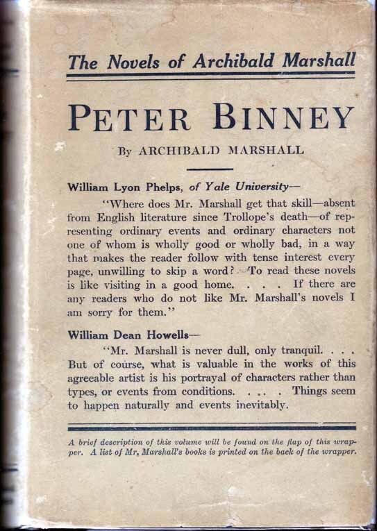 Item #14752 Peter Binney. Archibald MARSHALL