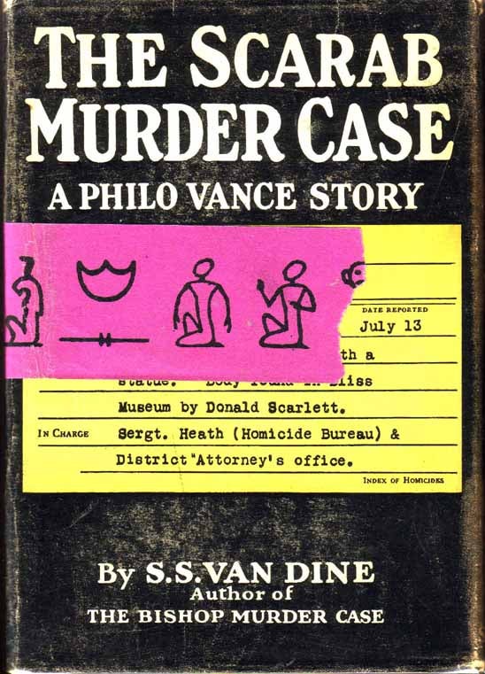 Item #14786 The Scarab Murder Case. S. S. VAN DINE.