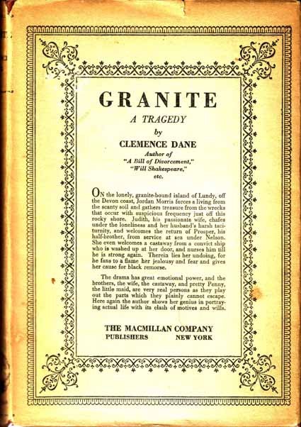 Item #15162 Granite. Clemence DANE