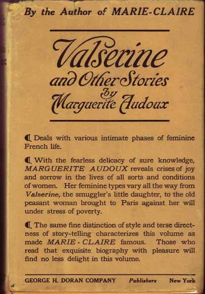 Item #15170 Valserine and Other Stories. Marguerite AUDOUX