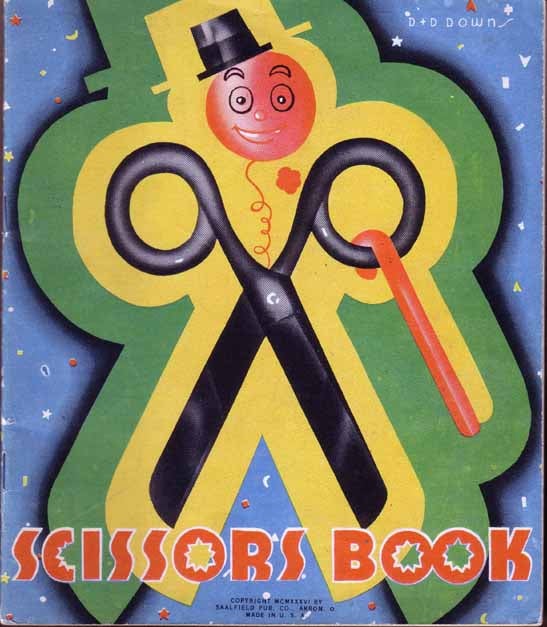 Item #15251 Scissors Book. D. D. DOWNS.