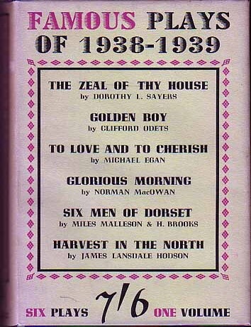 Item #15859 Famous Plays Of 1938-1939. Dorothy L. SAYERS