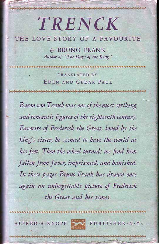 Item #16370 Trenck. Bruno FRANK