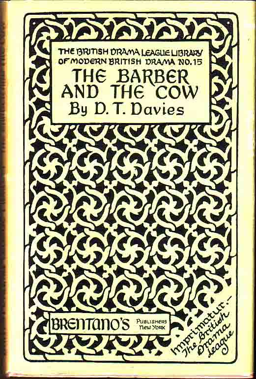 Item #16565 The Barber And the Cow. D. T. DAVIES