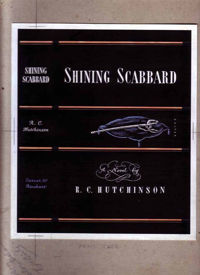 Item #16876 Original dustjacket artwork for Shining Scabbard. George SALTER, R C. Hutchinson