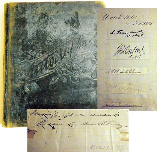 Item #17754 Autograph Collection Book, Including Senators, Congressmen, Confederate Military...