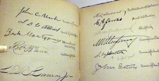 Autograph Collection Book, Including Senators, Congressmen, Confederate Military Officers, Actors and Authors.