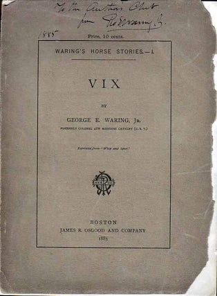 Waring’s Horse Stories. - 1. VIX (14)