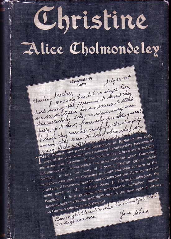 Item #18926 Christine. Alice CHOLMONDELEY