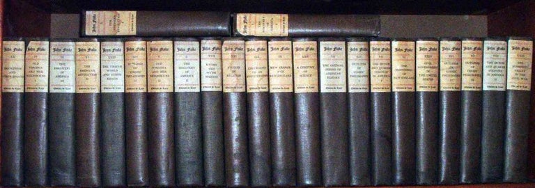 Item #19192 The Writings of John Fiske in Twenty-Four Volumes. John FISKE