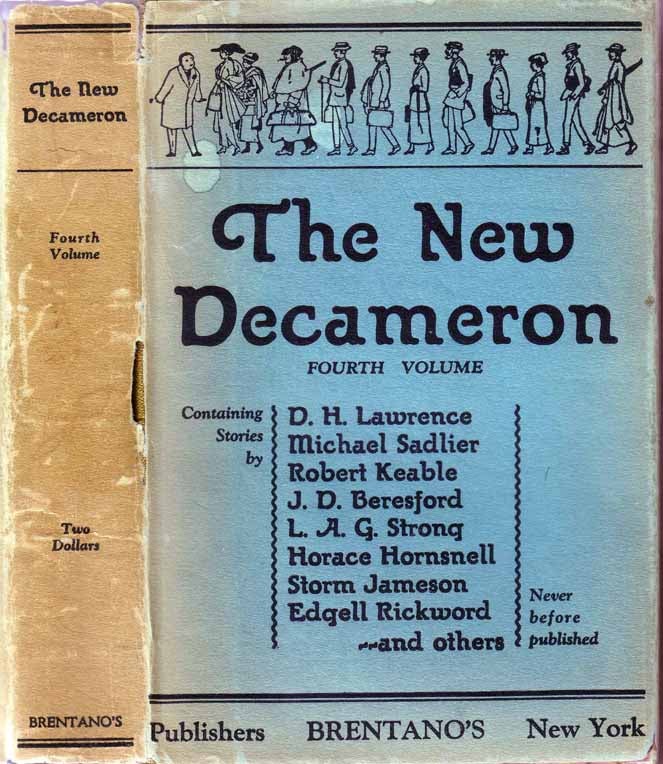 Item #19284 The New Decameron. D. H. LAWRENCE, BLAIR, Ed