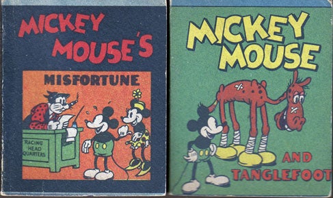 Item #19454 Mickey Mouse and Tanglefoot and Mickey Mouse’s Misfortune. Walt DISNEY.