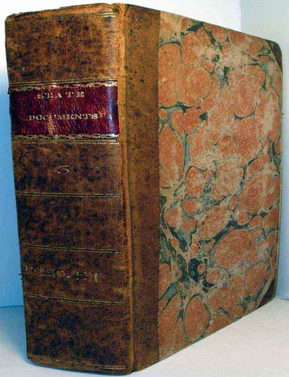 Item #19493 Bound Volume of State Papers including Message from the President of the United...