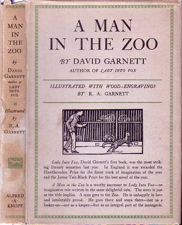 Item #19639 A Man in the Zoo. David GARNETT