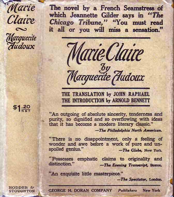 Item #19640 Marie-Claire. Marguerite AUDOUX.