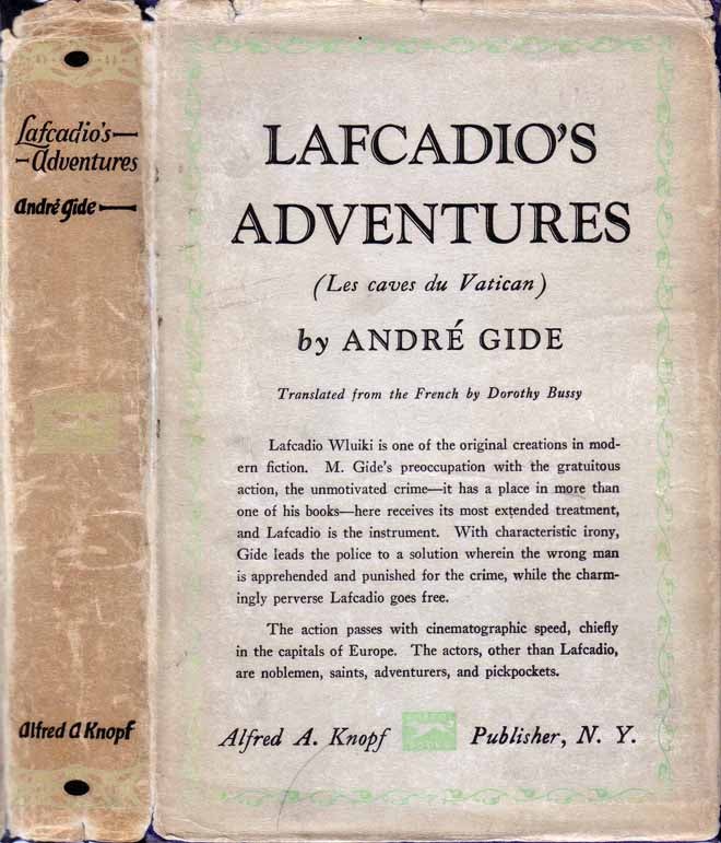 Item #19846 Lafcadio’s Adventures (Les Caves Du Vatican). Andre GIDE