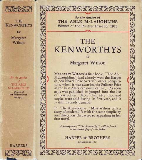 Item #20478 The Kenworthys. Margaret WILSON