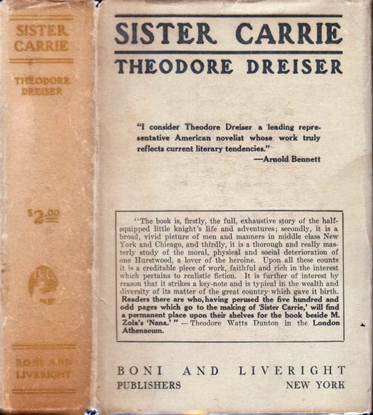 Item #20856 Sister Carrie. Theodore DREISER