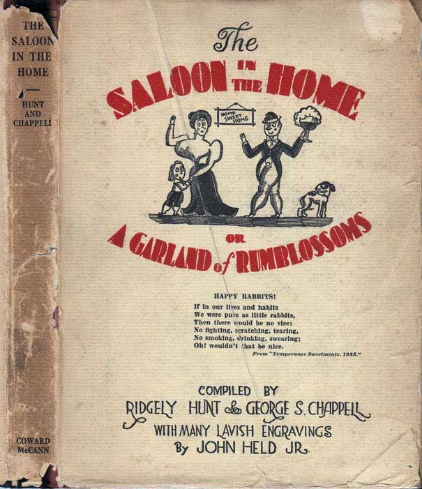 Item #20909 The Saloon in the Home or A Garland of Rumblossoms (COCKTAIL BOOK). Ridgely HUNT,...