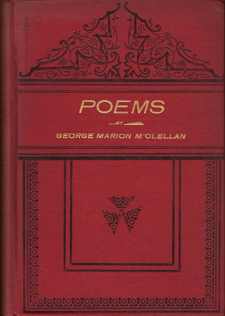 Item #20948 Poems (AFRICAN AMERICAN LITERATURE). George Marion M'Clellan, McClellan.