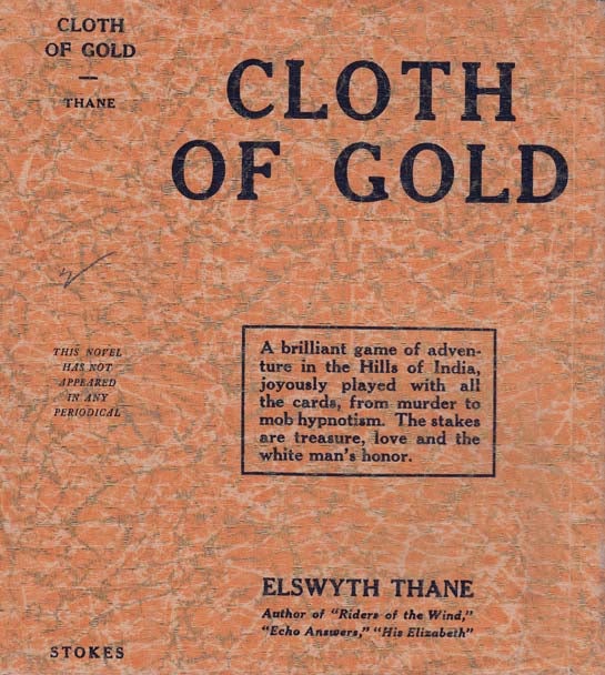 Item #21018 Cloth of Gold. Elswyth THANE.