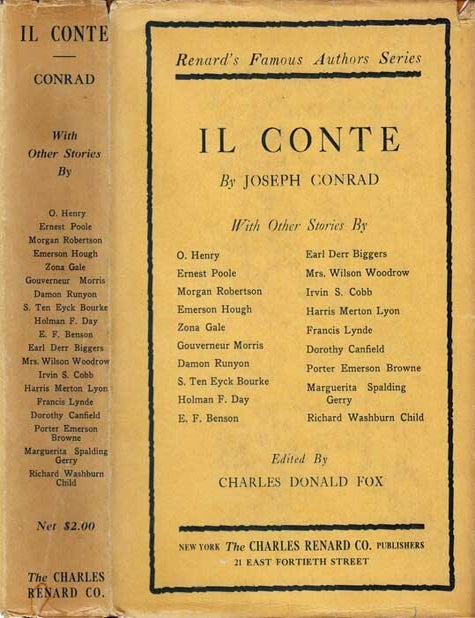 Item #21034 Il Conte, with Other Stories by Famous American Authors. Joseph CONRAD, Charles...