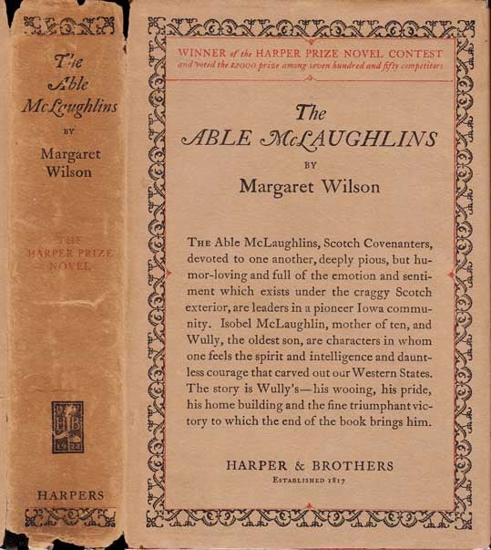 Item #21166 The Able McLaughlins. Margaret WILSON