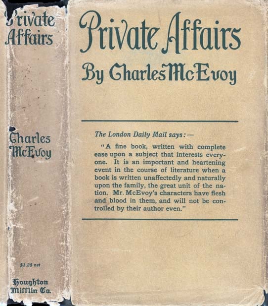 Item #21393 Private Affairs. Charles McEVOY