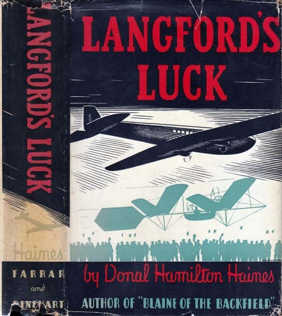 Item #21441 Langford's Luck [AVIATION FICTION]. Donal Hamilton HAINES.