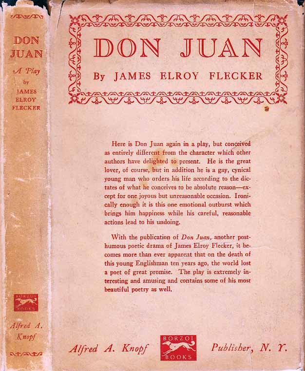 Item #21510 Don Juan. James Elroy FLECKER