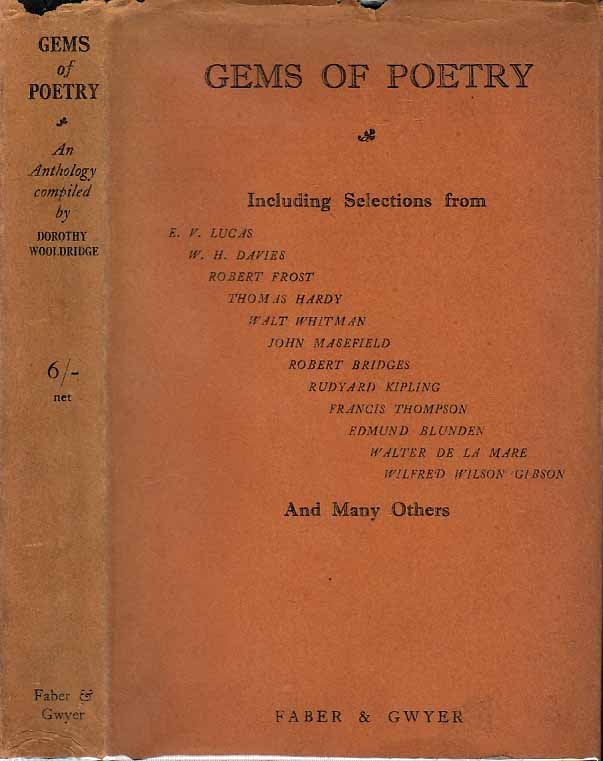 Item #21660 The Poetry of Toil, [Gems of Poetry] An Anthology of Poems. Robert WOOLDRIDGE FROST, Dorothy.