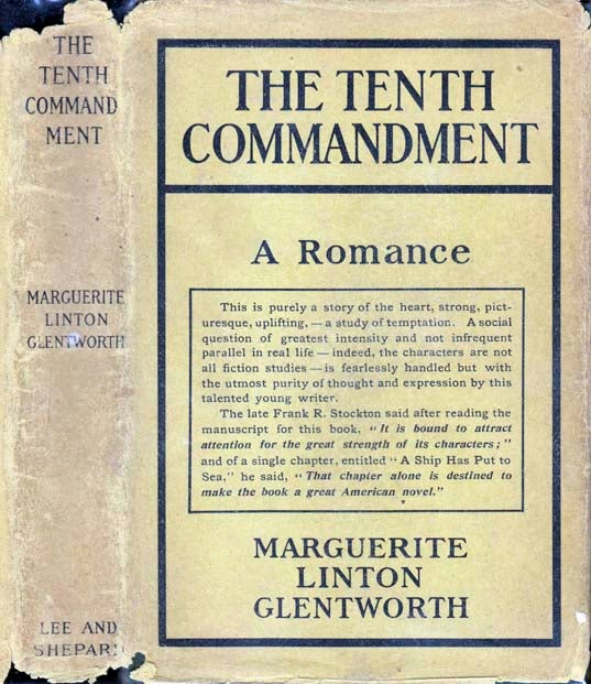 Item #22204 The Tenth Commandment. Marguerite Linton GLENTWORTH