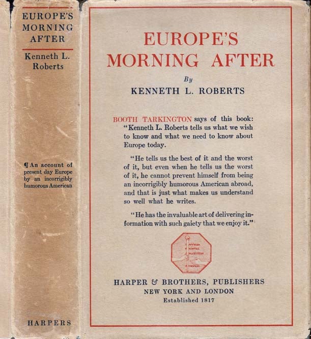 Item #22710 Europe's Morning After. Kenneth L. ROBERTS