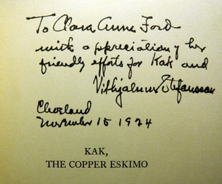 Kak, the Copper Eskimo [Association Copy]