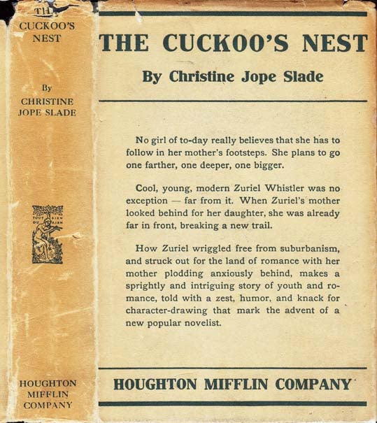 Item #23596 The Cuckoo's Nest. Christine JOPE-SLADE