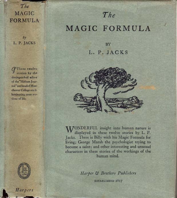 Item #23842 The Magic Formula and Other Stories. L. P. JACKS