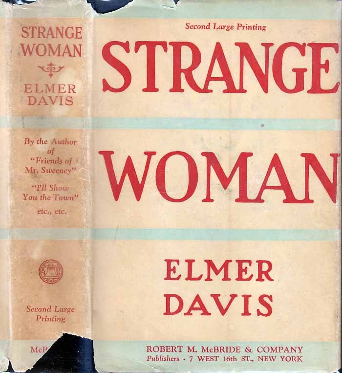 Item #24263 Strange Woman. Elmer DAVIS