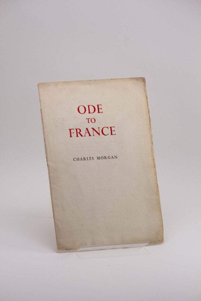 Item #250138 Ode to France [SIGNED AND INSCRIBED]. Blanch Patch, George Bernard Shaw