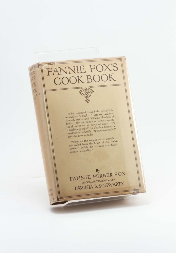 Item #250605 Fannie Fox's Cook Book. Fannie Ferber FOX, Edna Ferber