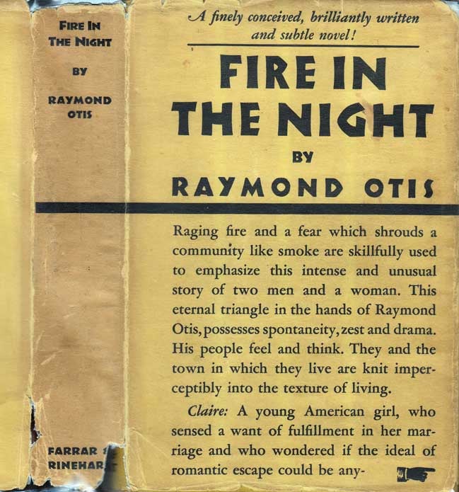 Item #25063 Fire in the Night. Raymond OTIS.