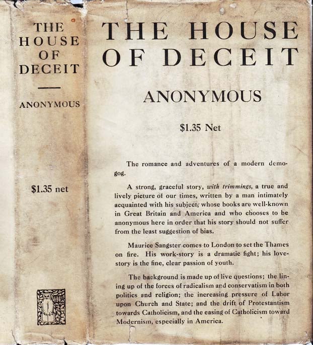 Item #25274 The House of Deceit. ANONYMOUS