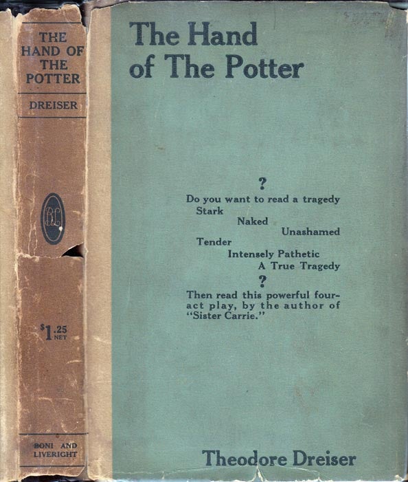 Item #25333 The Hand of the Potter. Theodore DREISER.