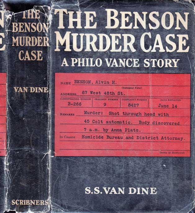 Item #25731 The Benson Murder Case. S. S. VAN DINE.