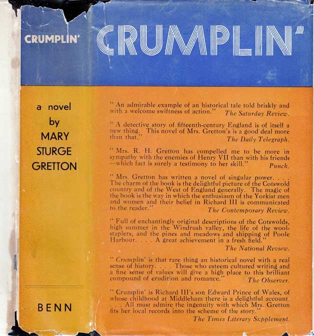 Item #25877 Crumplin' [SIGNED AND INSCRIBED]. Mrs. R. H. Mary Sturge GRETTON